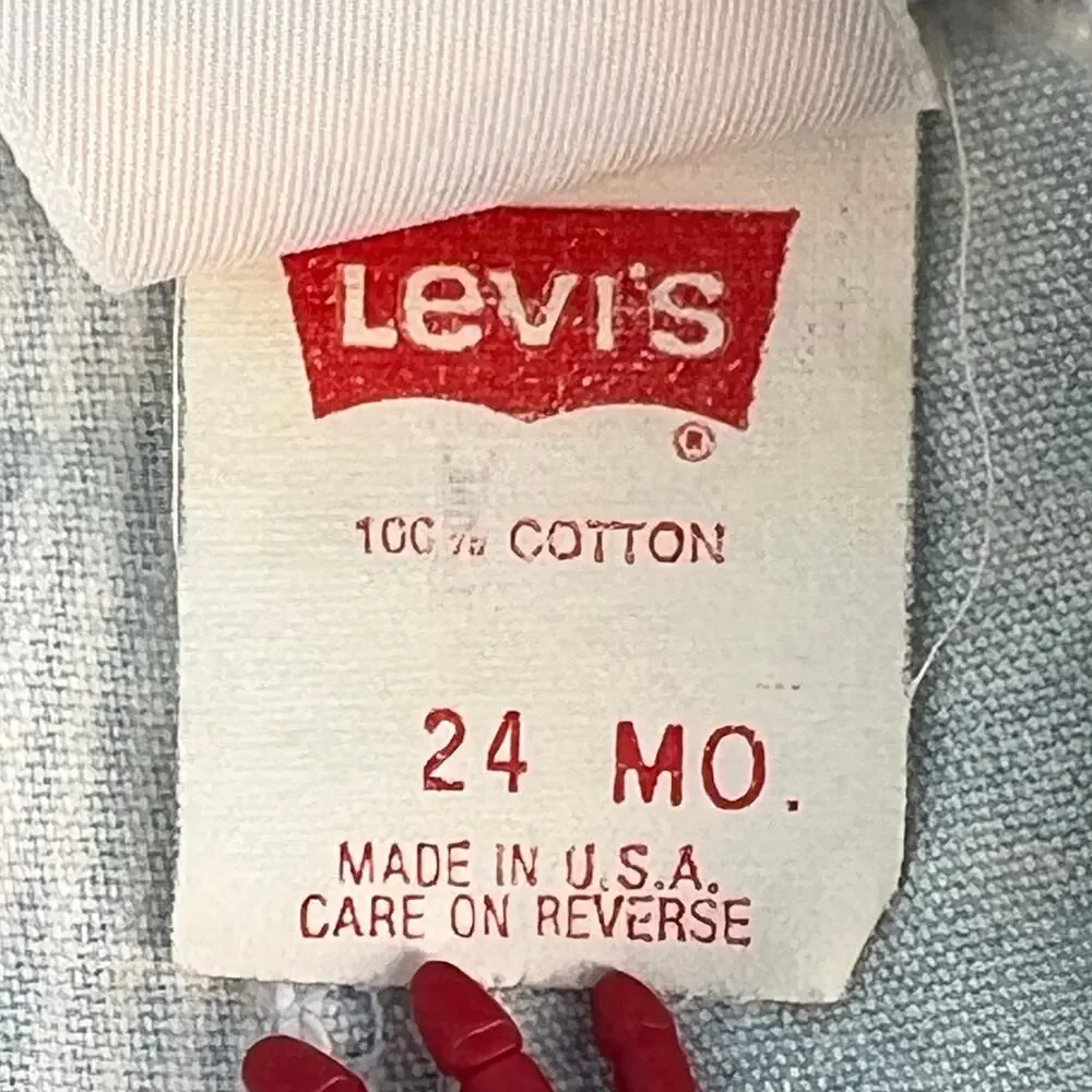 Y2K Little Levis short overalls 24 months 2000s vintage
